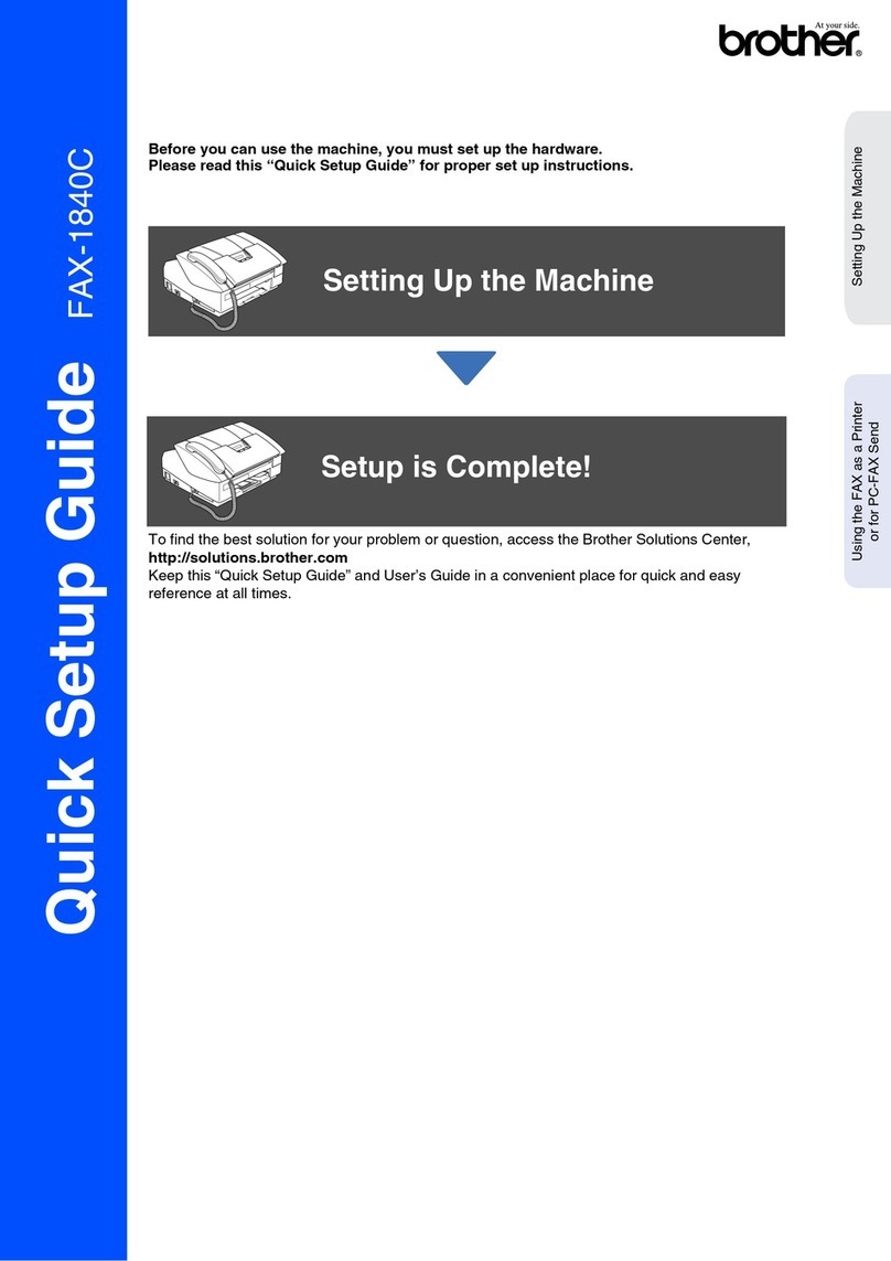 Brother FAX 1840C User manual