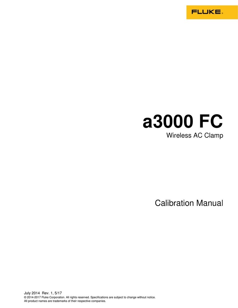 Fluke a3000 FC Calibration manual
