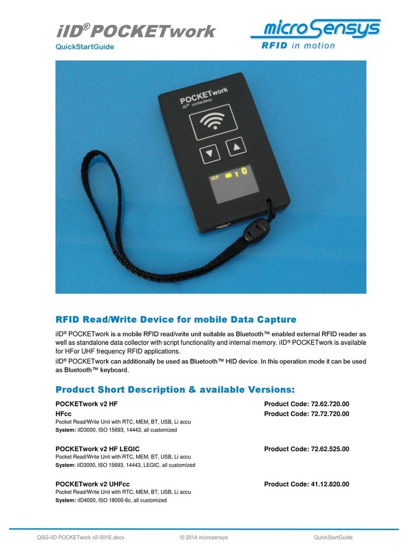 microsensys iID pocketwork quick start guide