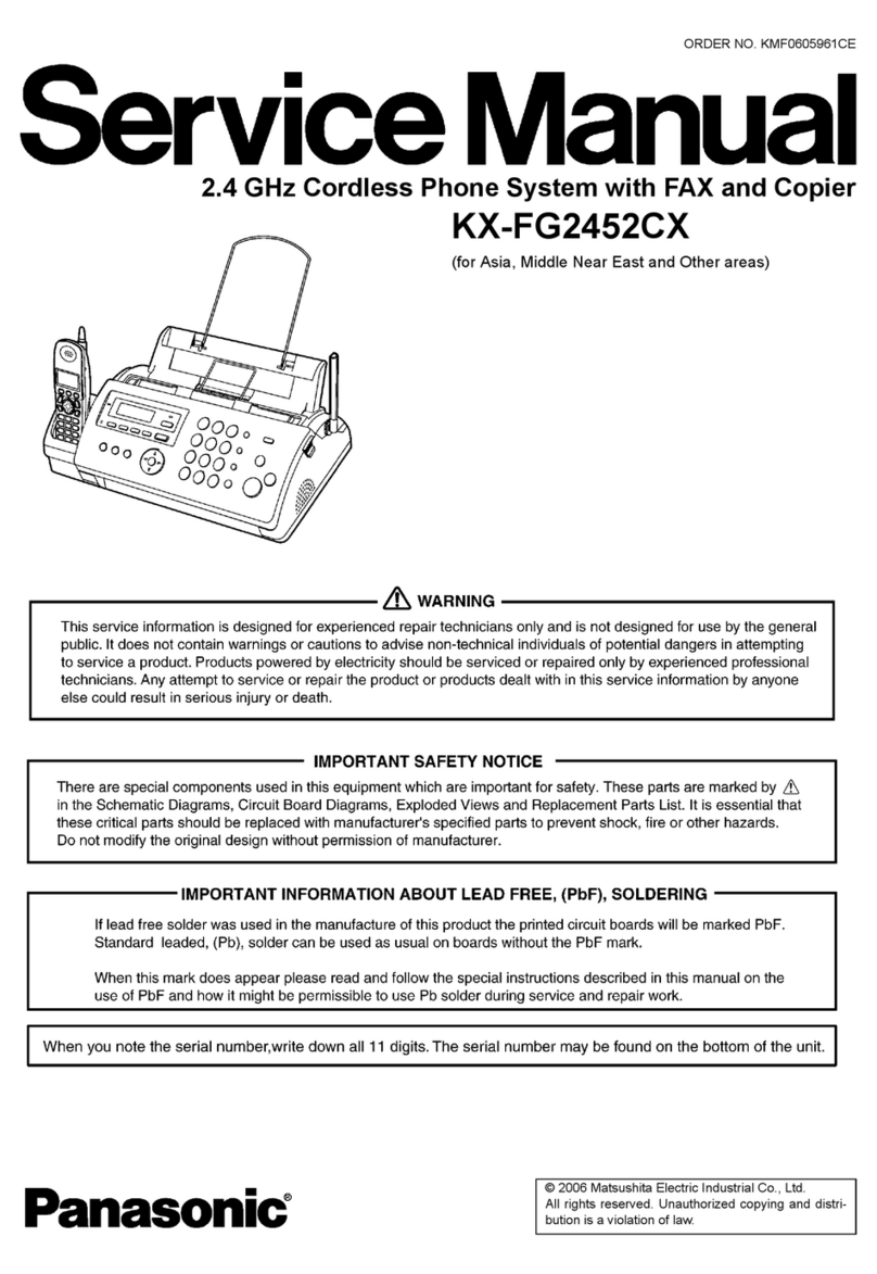 Panasonic KX-FG2452CX User manual