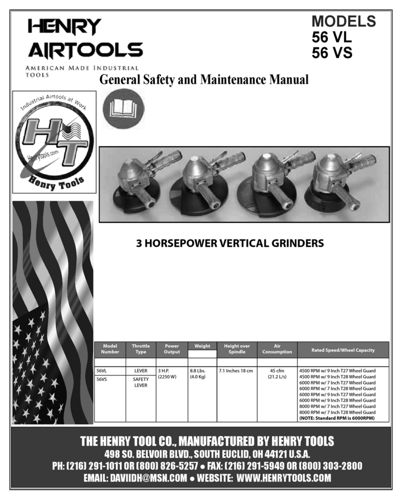 Henry Airtools 56 VL General safety and maintenance manual