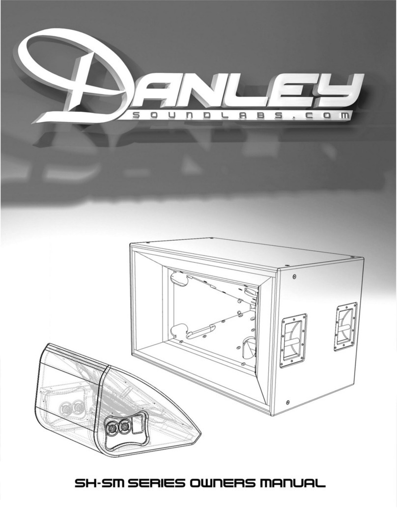 Danley SH-SM owner's manual