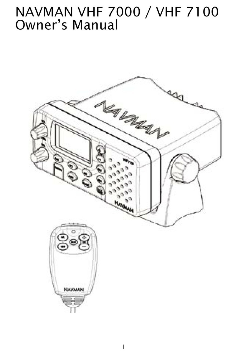 Navman VHF 7000 owner's manual