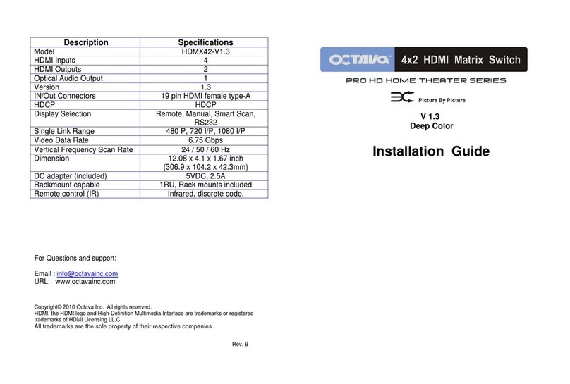 Octava HDMX42-V1.3 User manual