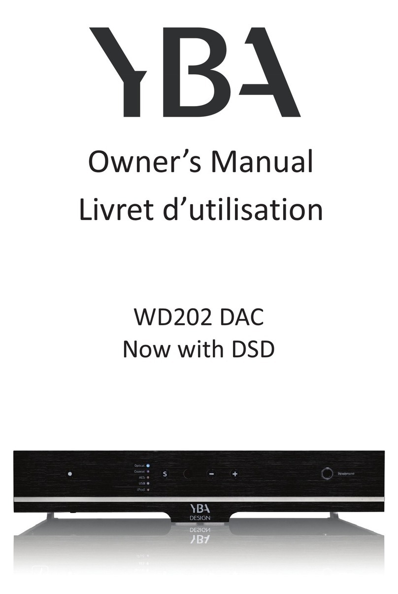 YBA DESIGN WD202 DAC owner's manual