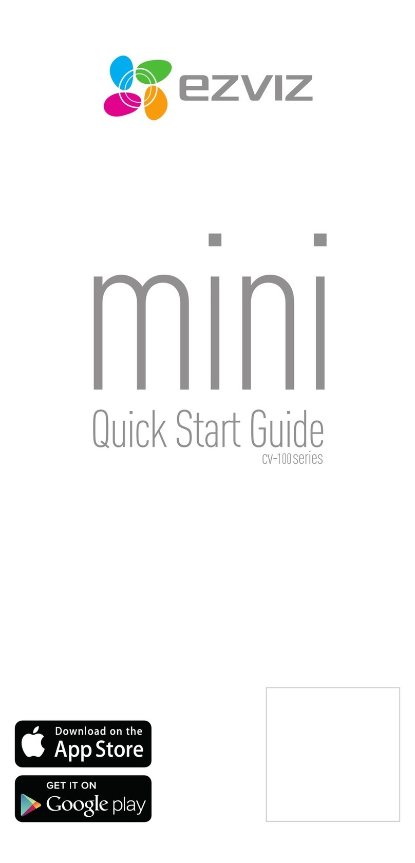 Ezviz CV-100 SERIES quick start guide