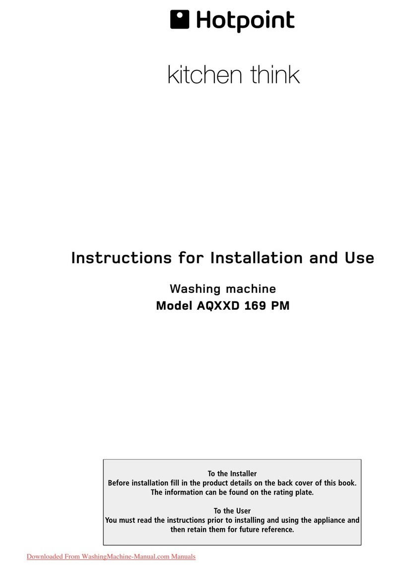 Hotpoint AQ**D 169 PM User manual