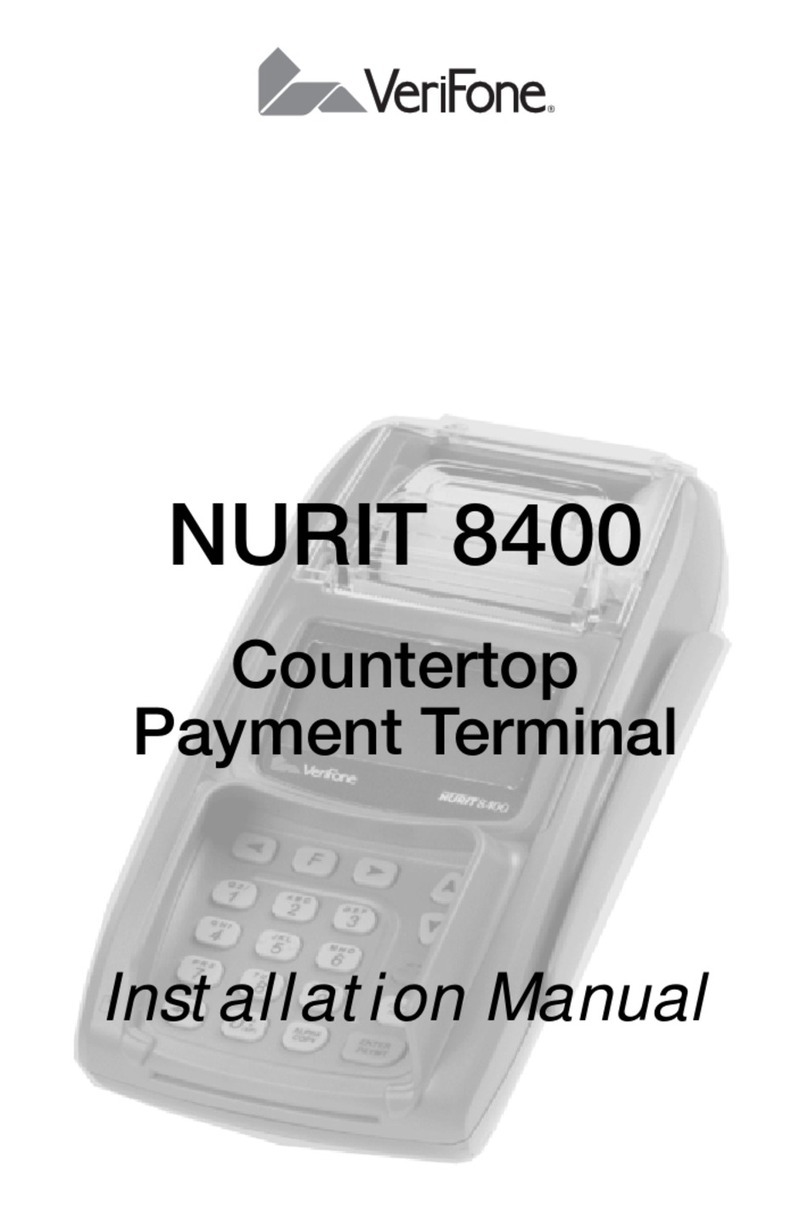 VeriFone NURIT 8000 User manual