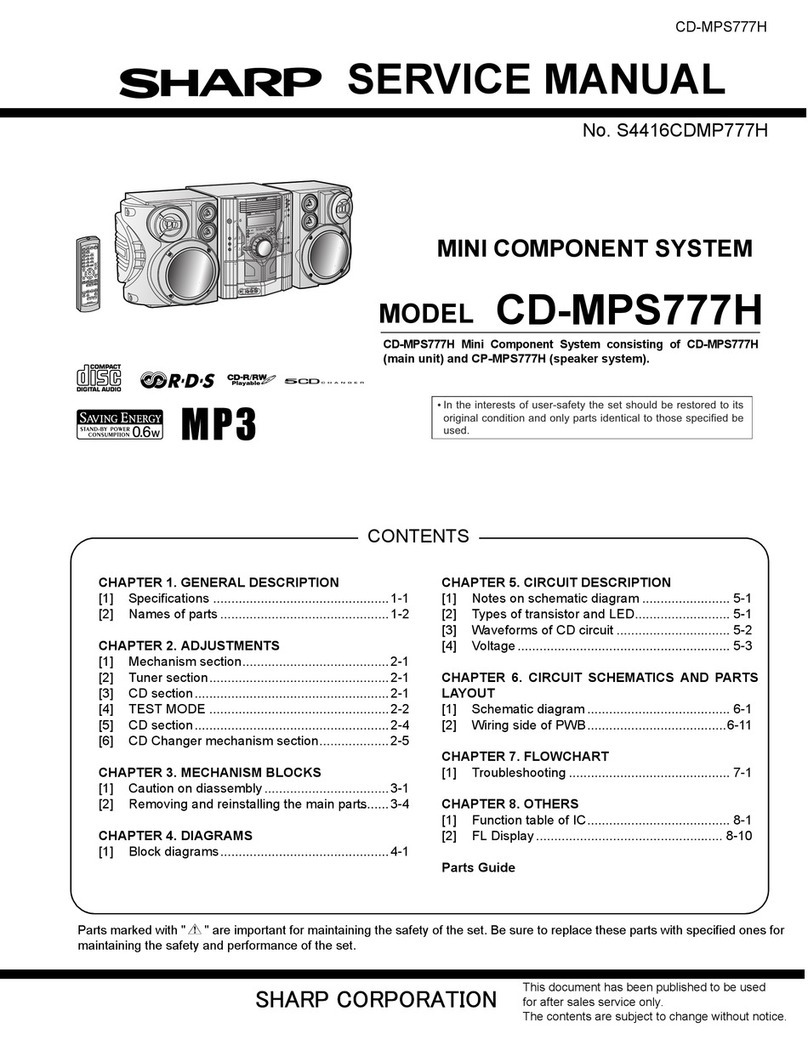 Sharp CD-MPS777H User manual