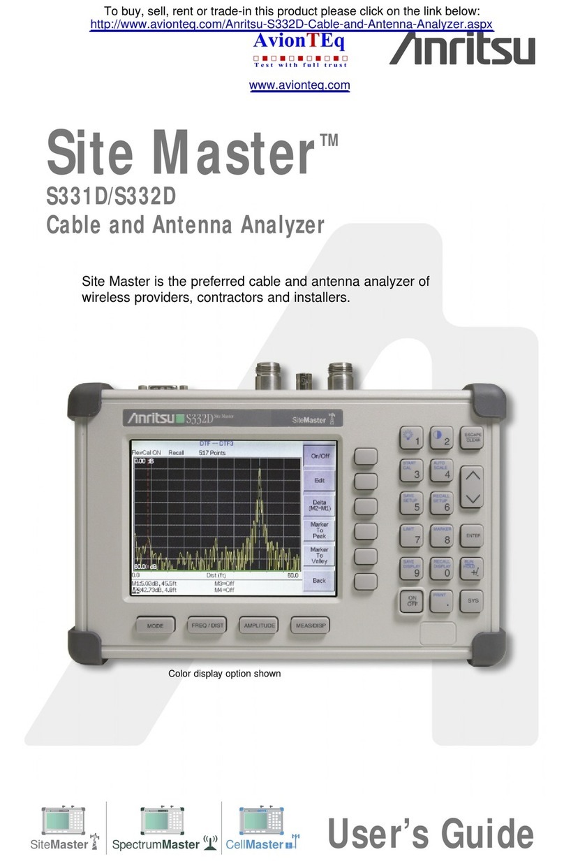 Anrtisu Site Master S331D User manual