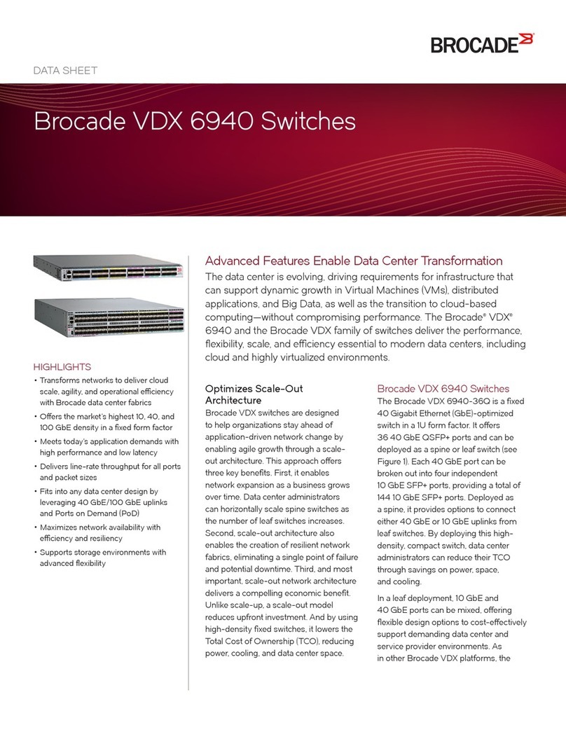 Brocade Communications Systems VDX 6940 Series datasheet Brocade Communications Systems VDX 6940 Series datasheet