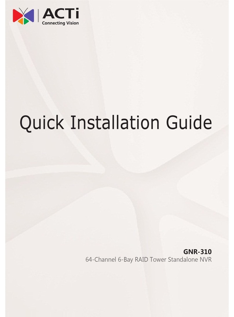 ACTi GNR-310 User manual