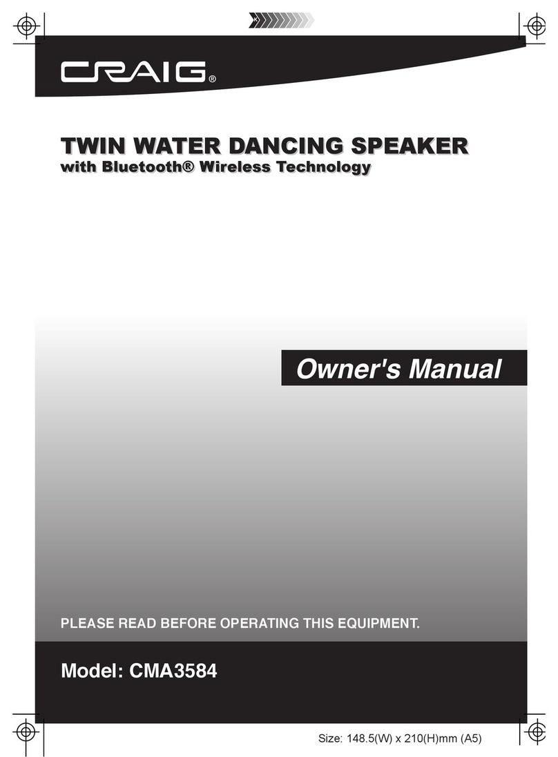 Craig CMA3584 owner's manual