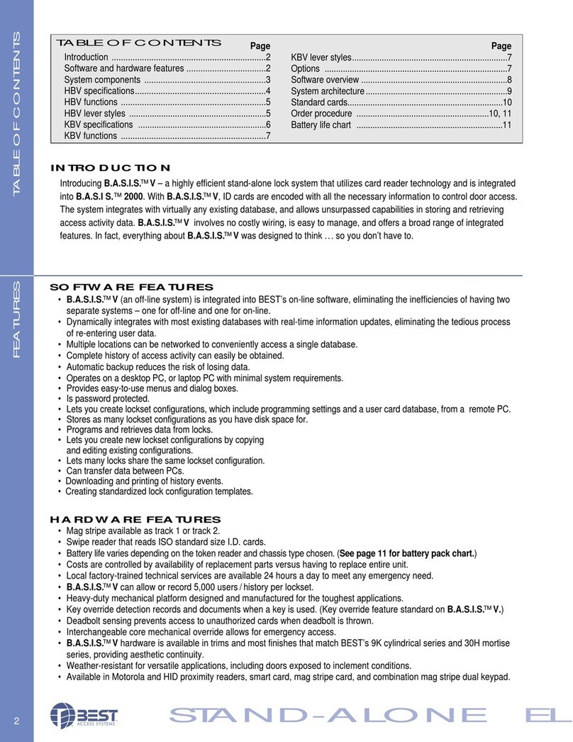 BEST ACCESS SYSTEMS B.A.S.I.S. V user manual