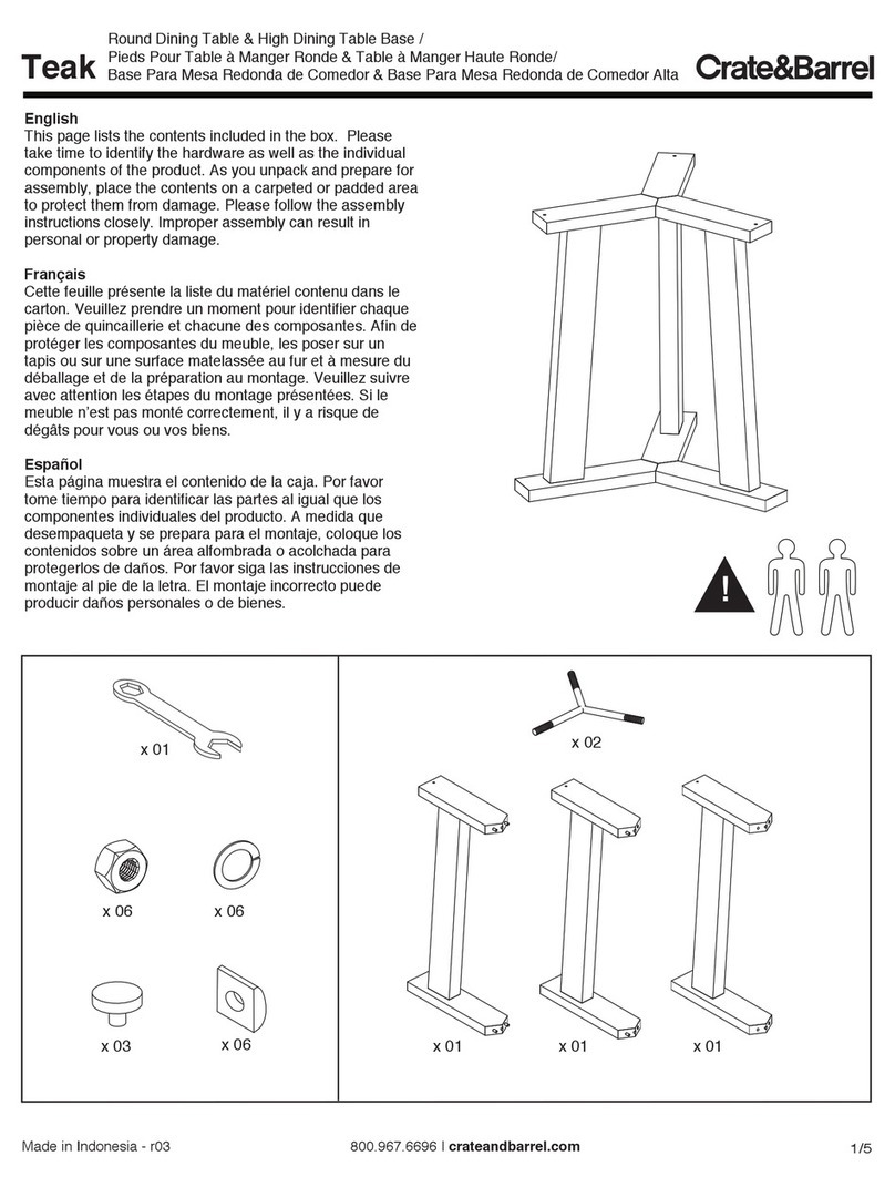 Crate&Barrel Teak User manual