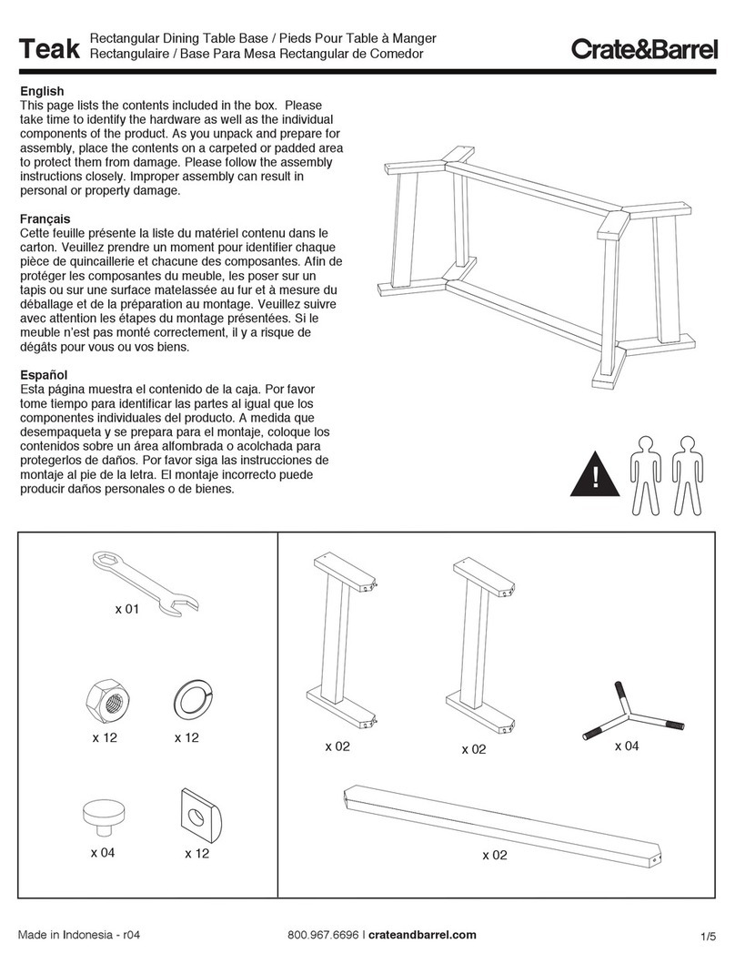 Crate&Barrel Teak User manual