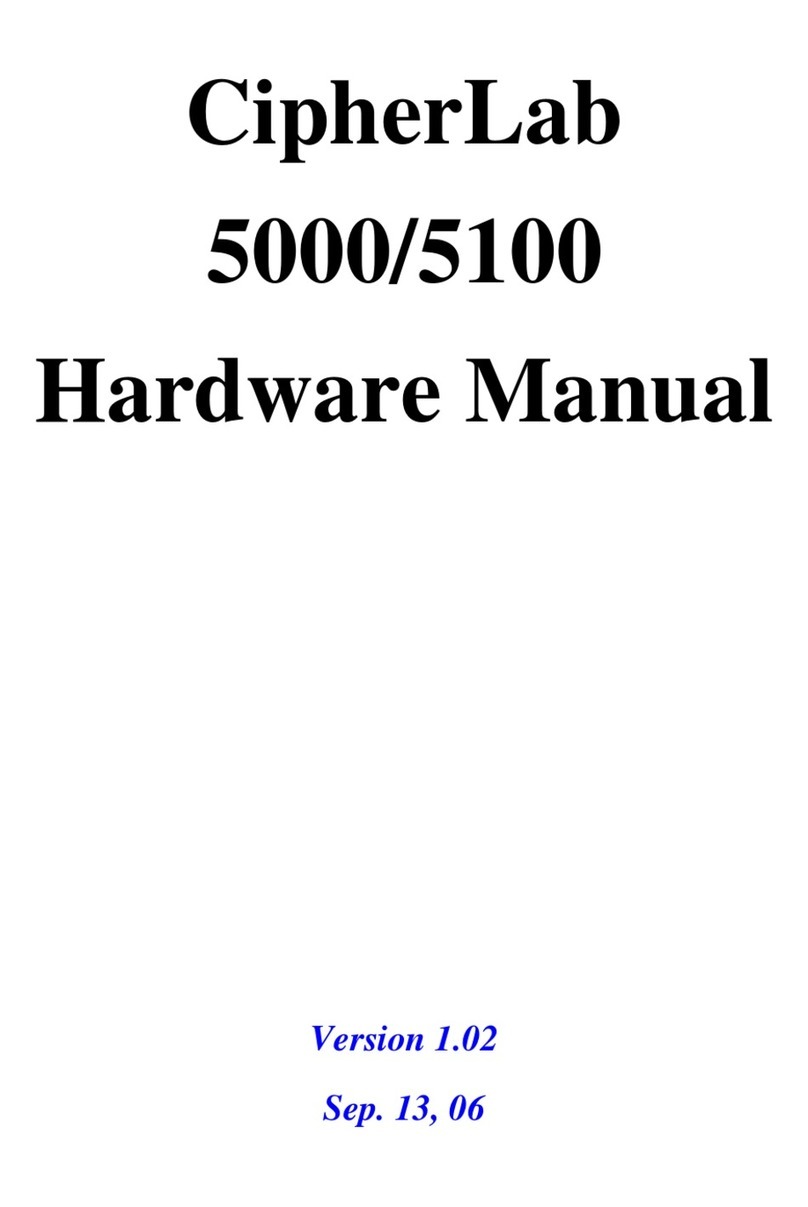CipherLab 5000 Hardware manual