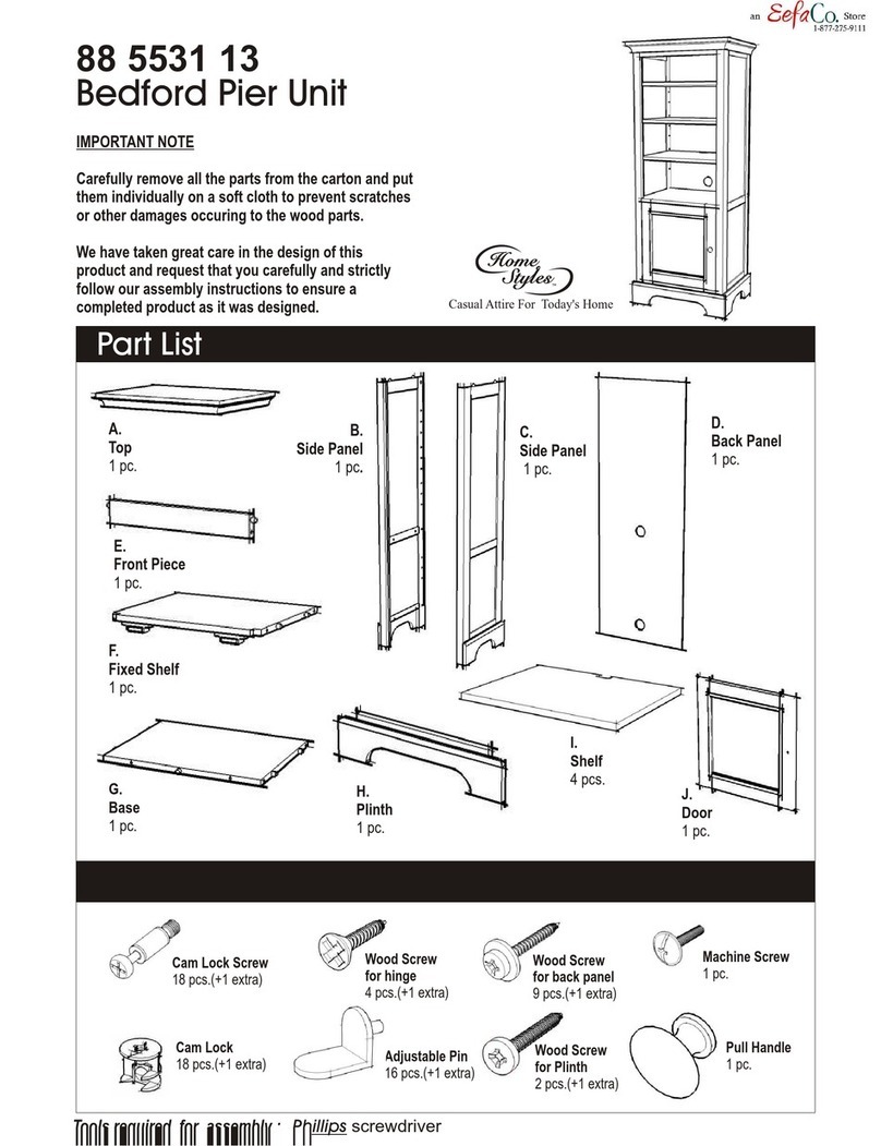 Home Styles 88 5531 13 Assembly manual