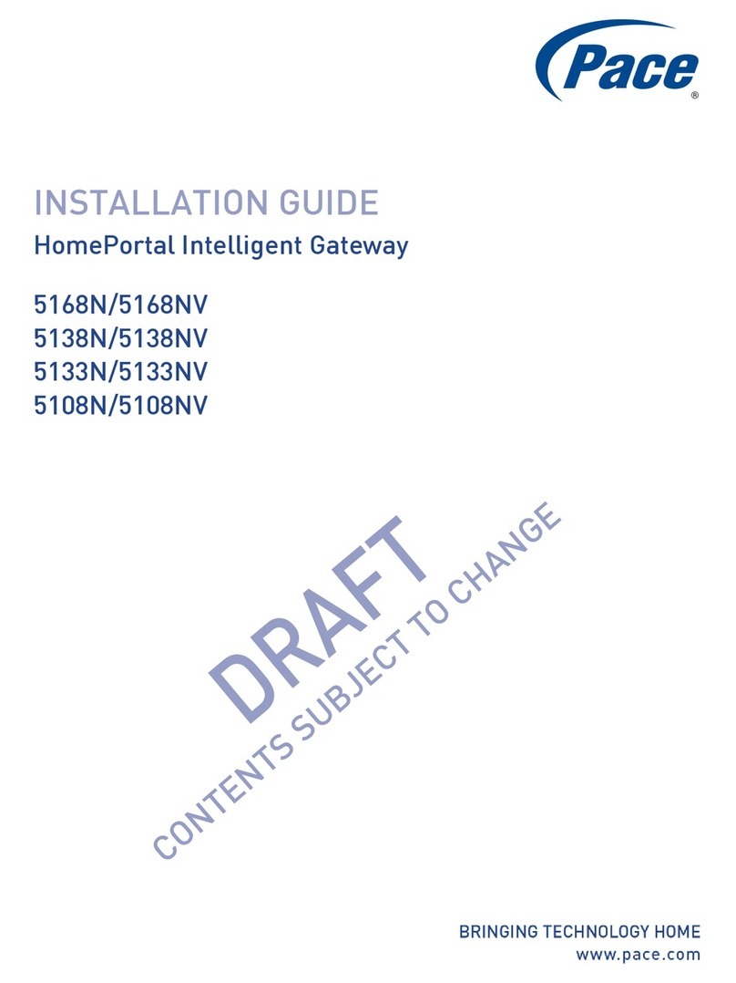Pace 5168N installation guide