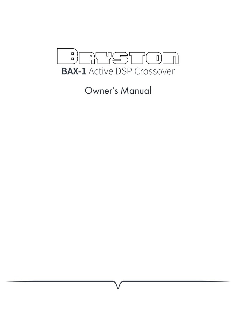 Bryston BAX-1 owner's manual