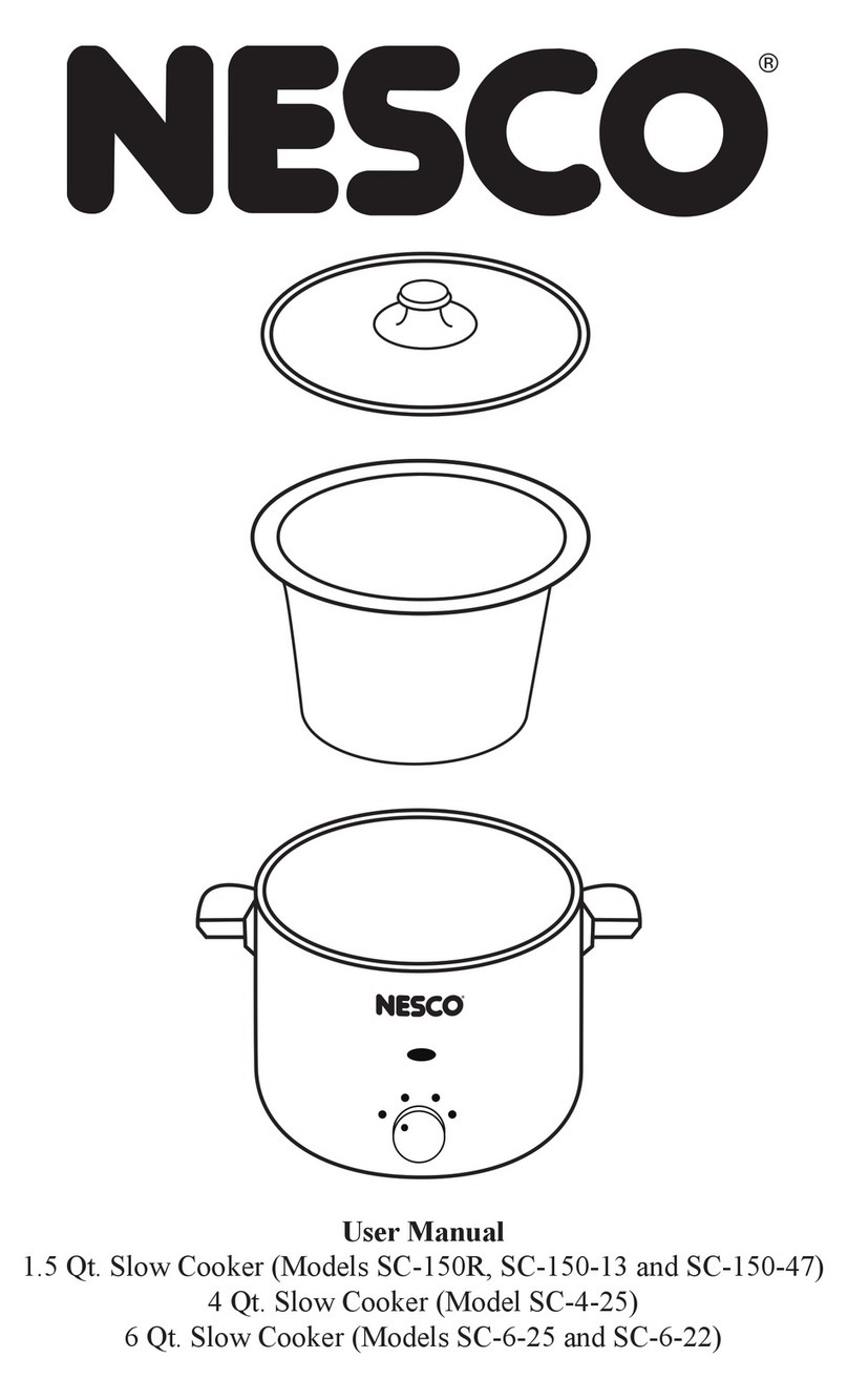 Nesco SC-150R User manual