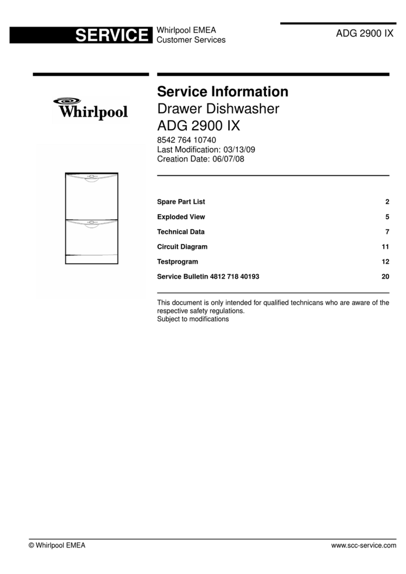 Whirlpool ADG 2900 IX Service manual
