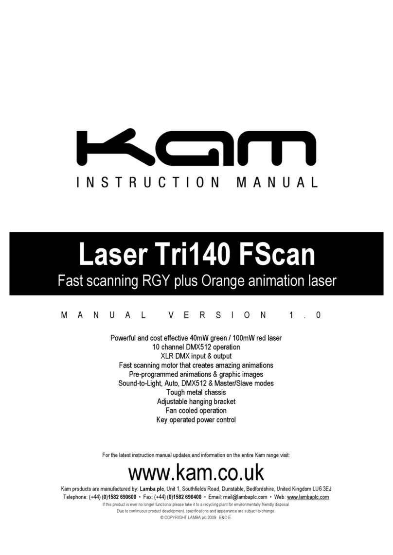 KAM Tri140 FScan User manual
