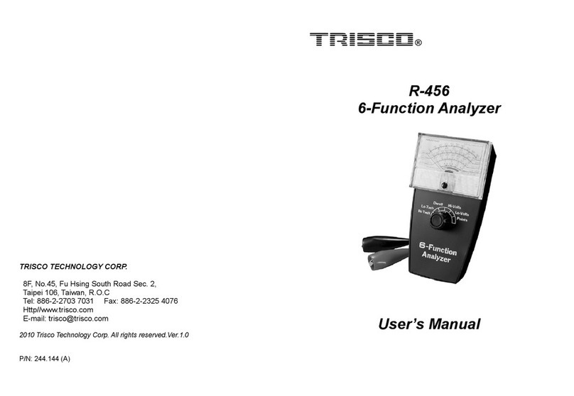 TRISCO R-456 user manual