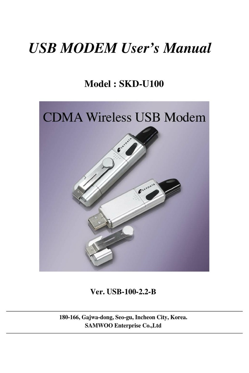 SAMWOO SKD-U100 user manual