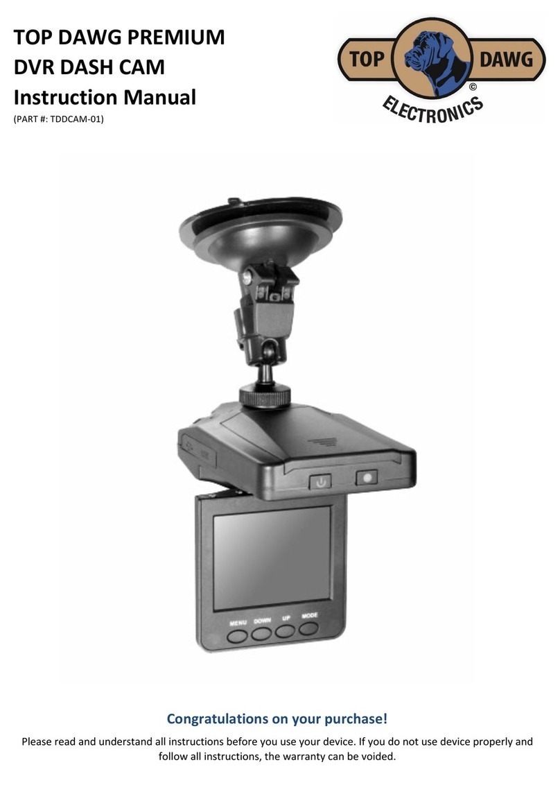Top Dawg Electronics TDDCAM-01 instruction manual Top Dawg Electronics TDDCAM-01 instruction manual