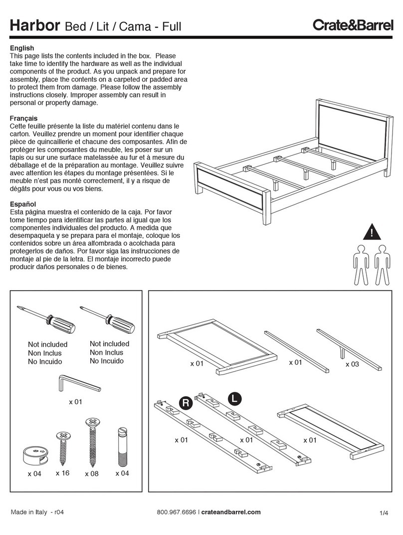 Crate&Barrel Harbor User manual Crate&Barrel Harbor User manual