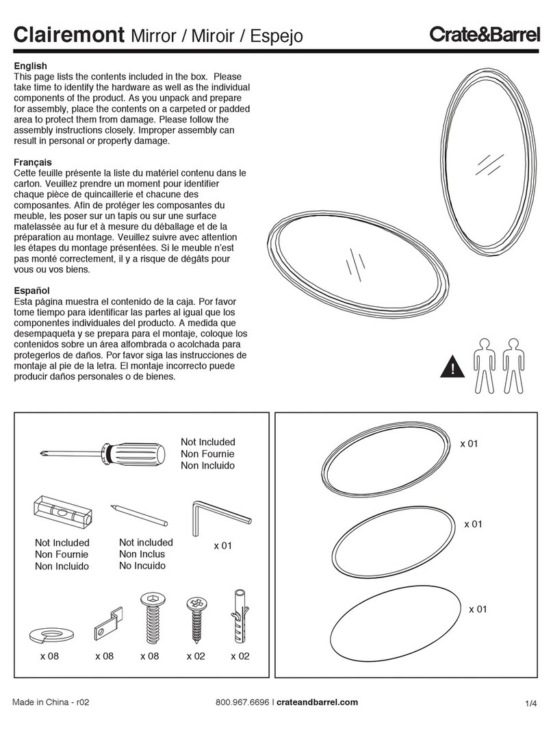 Crate&Barrel Clairemont manual