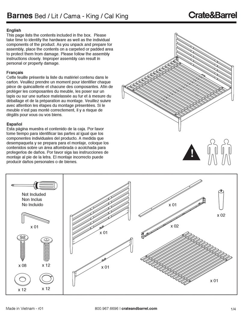 Crate&Barrel Barnes User manual Crate&Barrel Barnes User manual