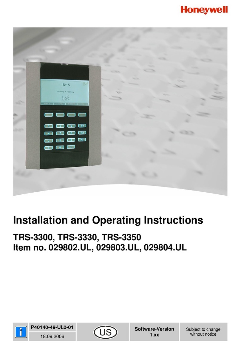 Honeywell TRS-3300 User manual Honeywell TRS-3300 User manual