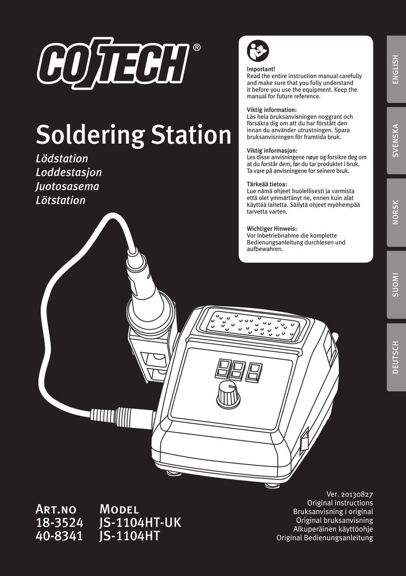 CO/Tech 18-3524 instruction manual