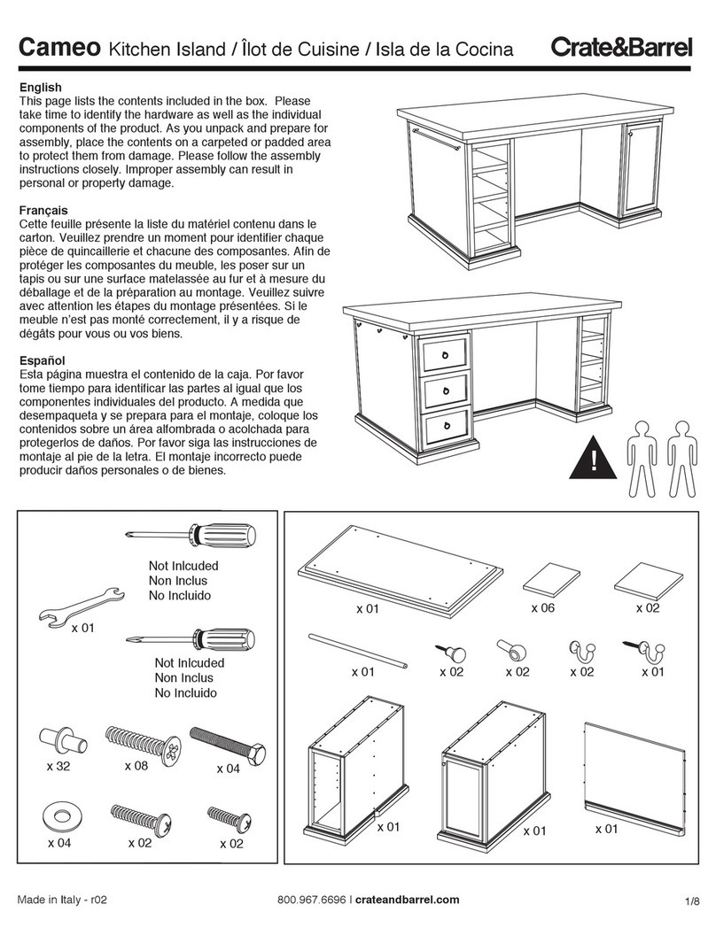 Crate&Barrel Cameo User manual