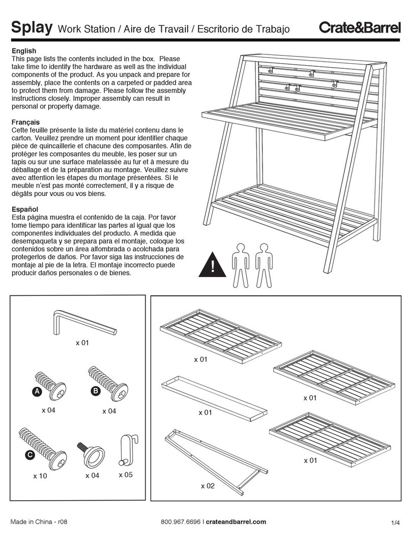 Crate&Barrel Splay User manual Crate&Barrel Splay User manual