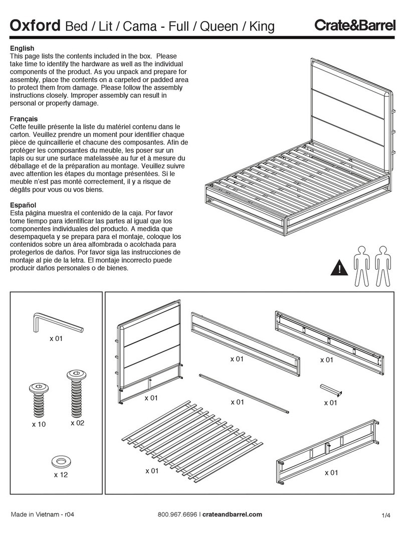 Crate&Barrel Oxford User manual Crate&Barrel Oxford User manual