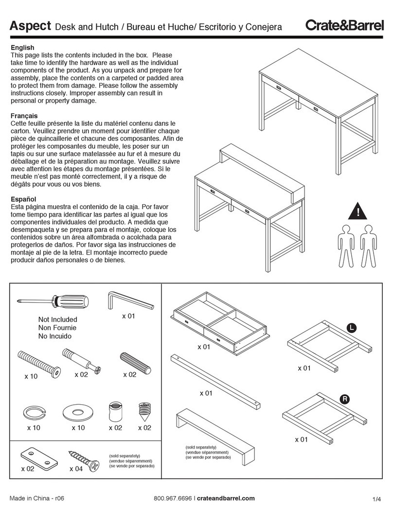 Crate&Barrel Aspect User manual Crate&Barrel Aspect User manual