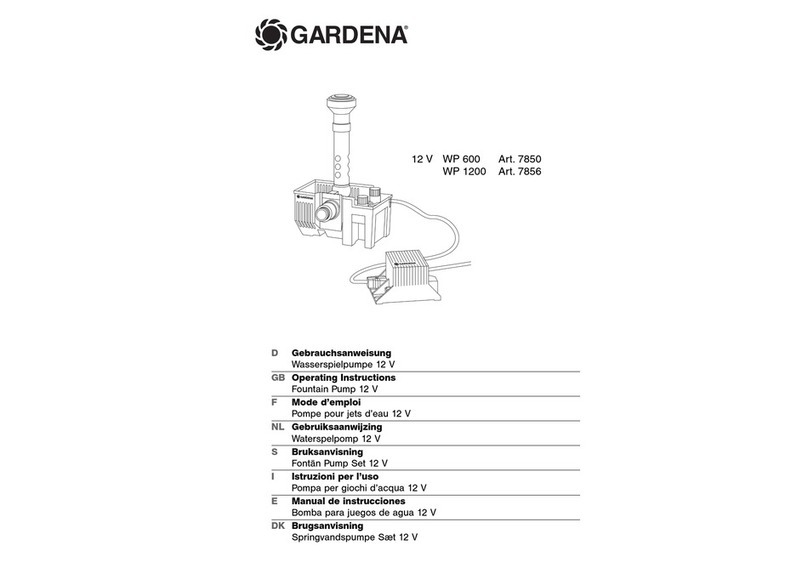 Gardena WP 600 Operating	 instruction