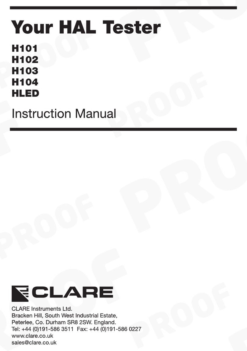 clare H101 User manual