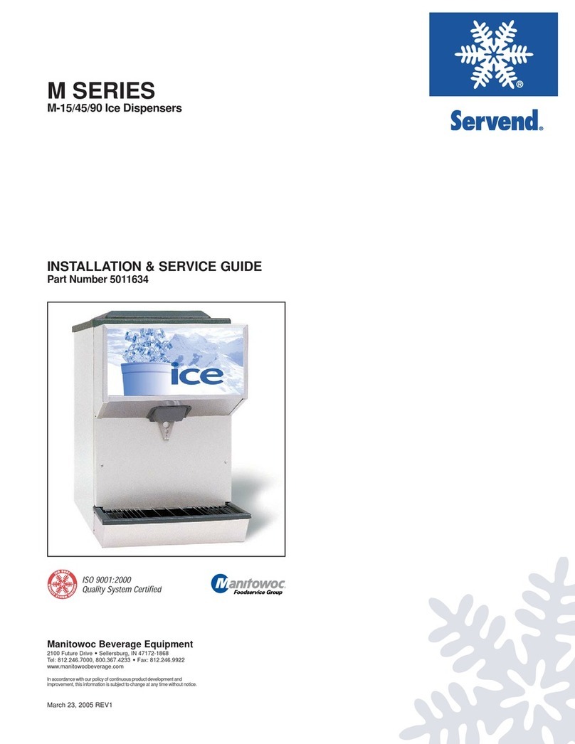 Servend M-15 Installation & service guide