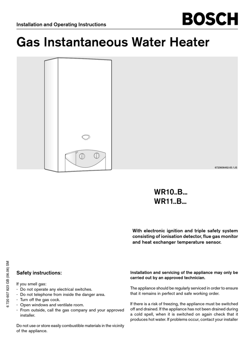Bosch WR11B series User manual Bosch WR11B series User manual