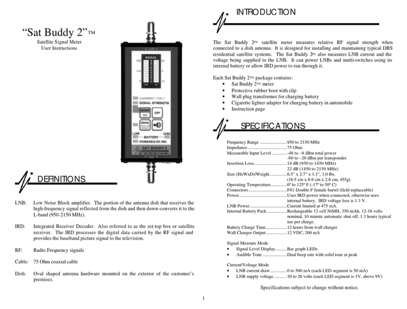 Applied Instruments Sat Buddy 2 User instructions