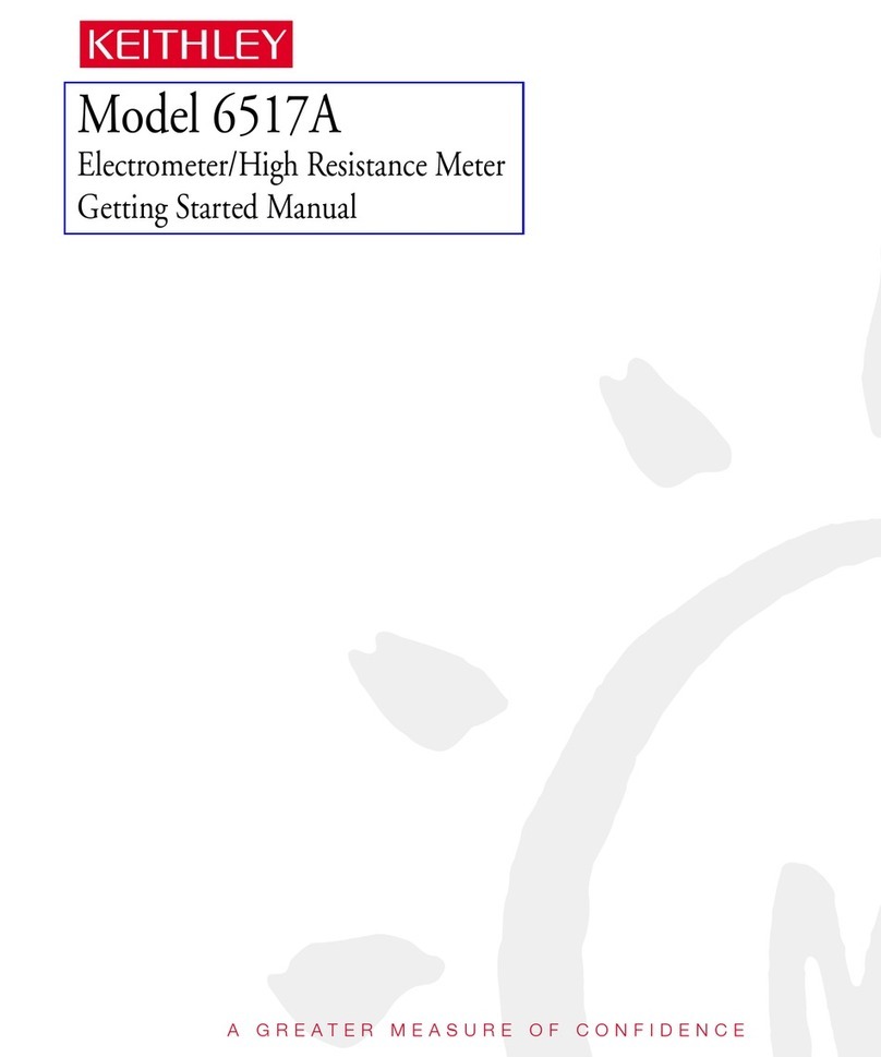 Keithley 6517A Getting started guide