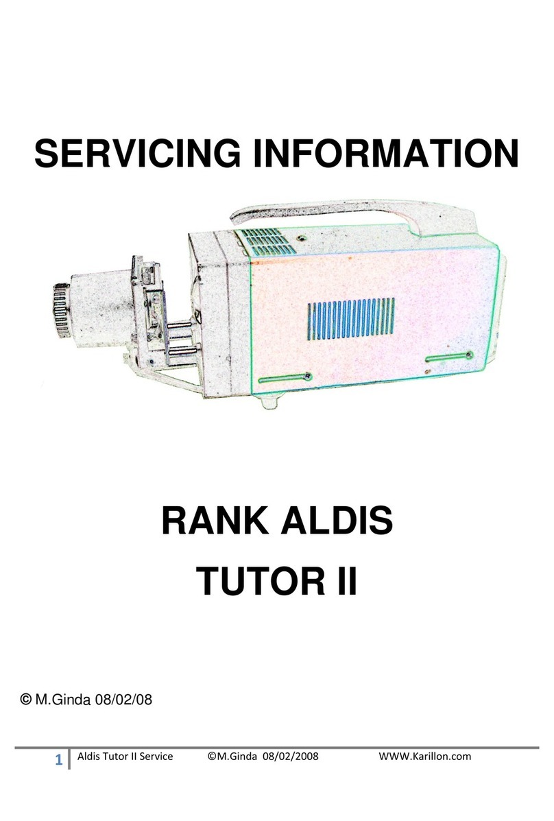 Rank Aldis TUTOR II Servicing information