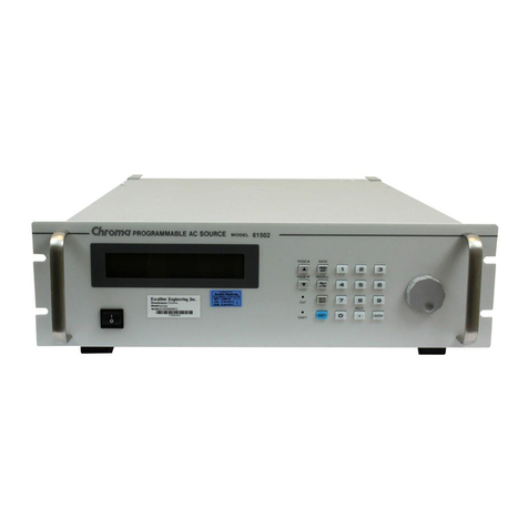 Chroma 61501 user manual