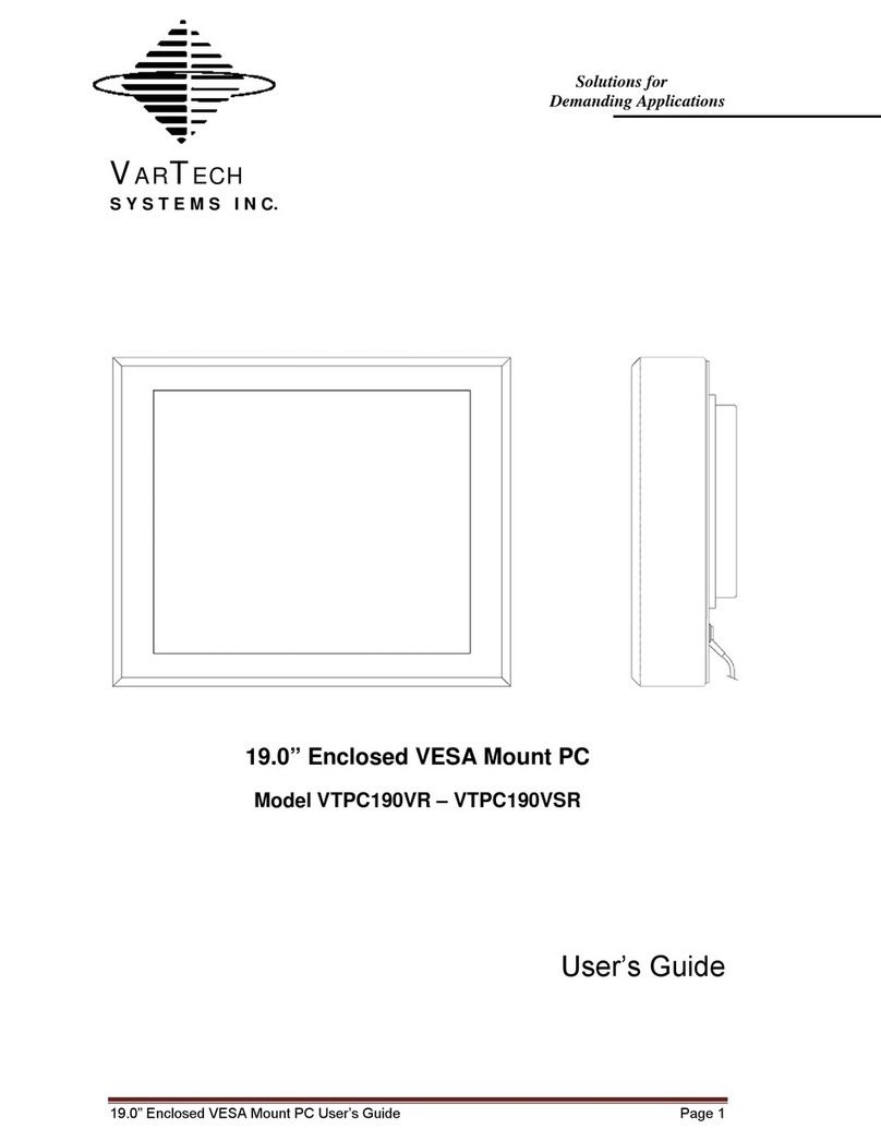VarTech Systems VTPC190VR User manual