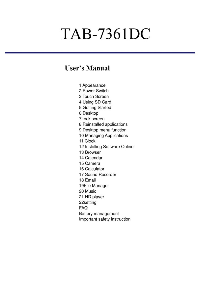 MaxWest TAB-7361DC User manual