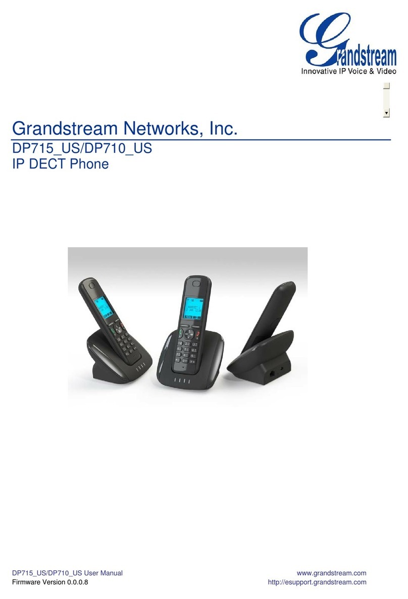 Grandstream Networks DP715 US user manual